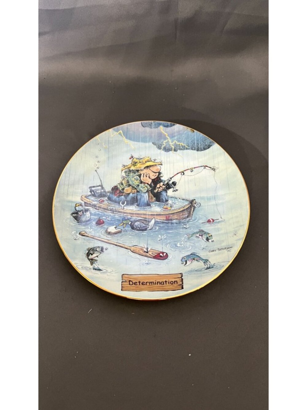 Determination Plate Gary Patterson Danbury Mint Art Of Fishing